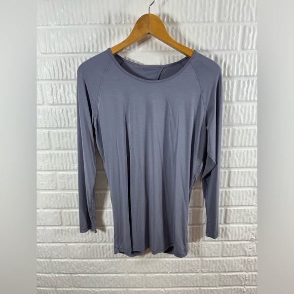 Lululemon Deep Stretch Long Sleeve Cinch Lilac Stone 6 - Picture 2 of 4